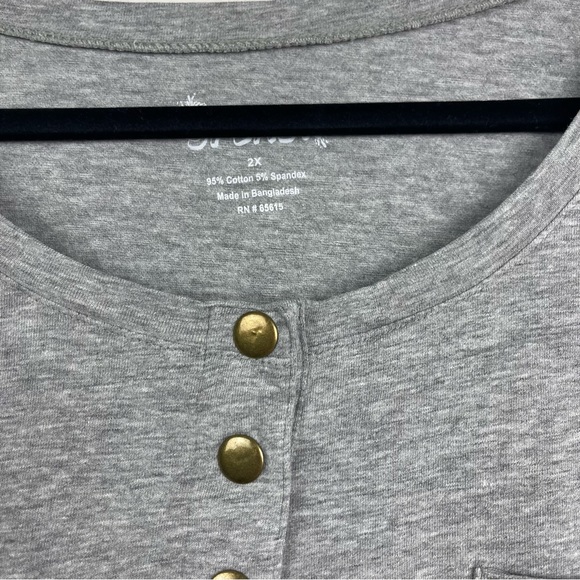 Short sleeve gray T-Shirt Size 2X - Picture 2 of 3